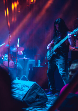 rock concert bassplayer